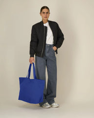 Shopper van gerecycled katoen om te personaliseren - Workerblauw