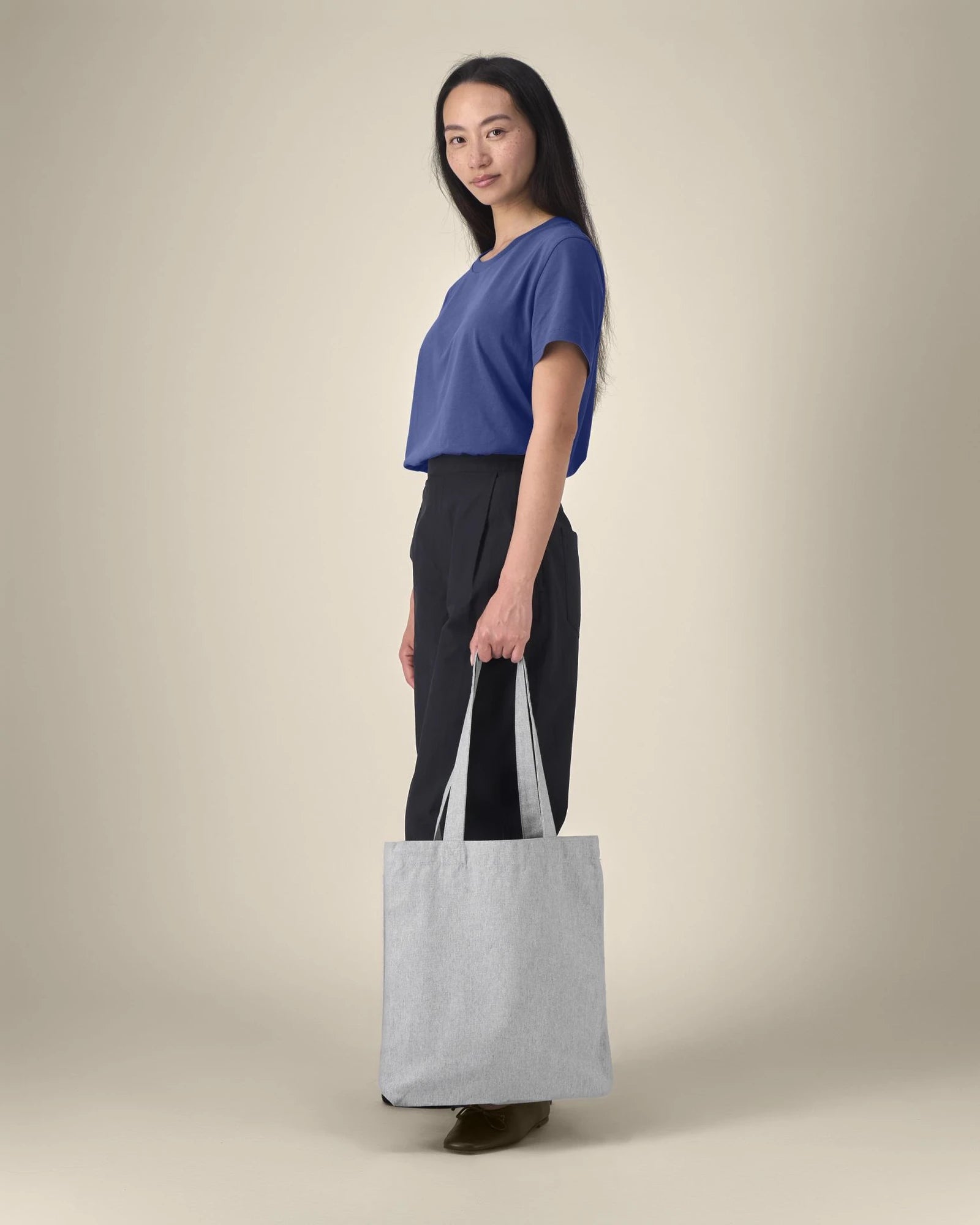 Gerecyclede shopper Stanley/Stella om te personaliseren - Gemêleerd grijs