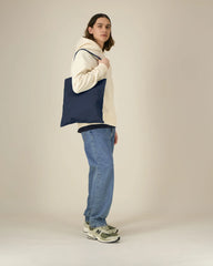 Shopper biologisch katoen om te personaliseren - Marineblauw