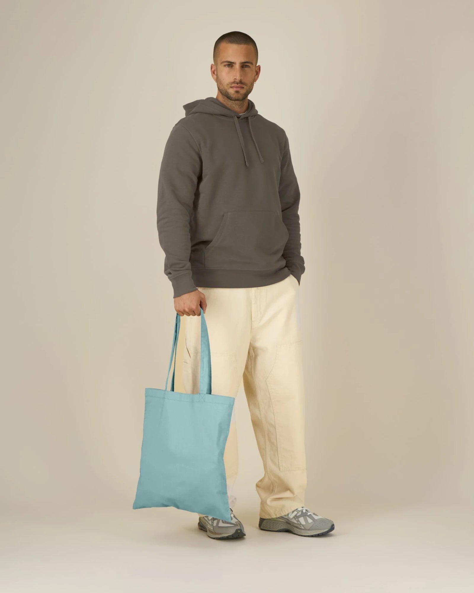 Shopper biologisch katoen om te personaliseren - Teal Monstera