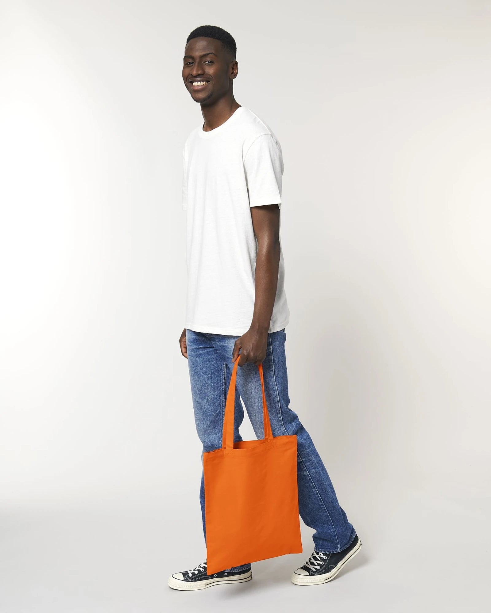 Shopper biologisch katoen om te personaliseren - Fel oranje