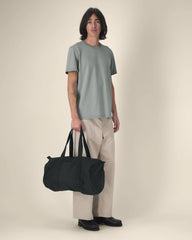 Duffle bag gerecycled katoen om te personaliseren - Zwart