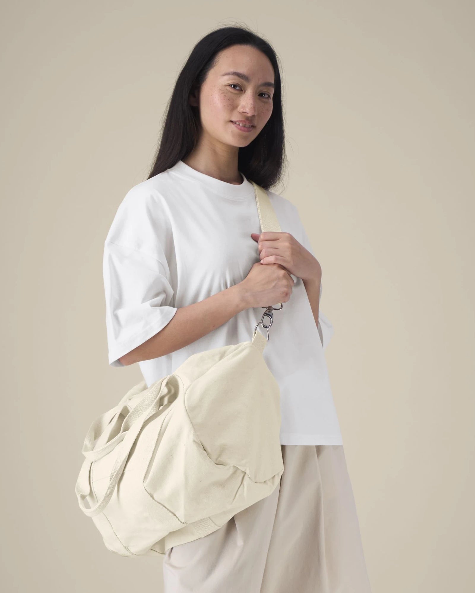 Duffle bag gerecycled katoen om te personaliseren - 3