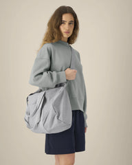 Duffle bag gerecycled katoen om te personaliseren - Gemêleerd grijs