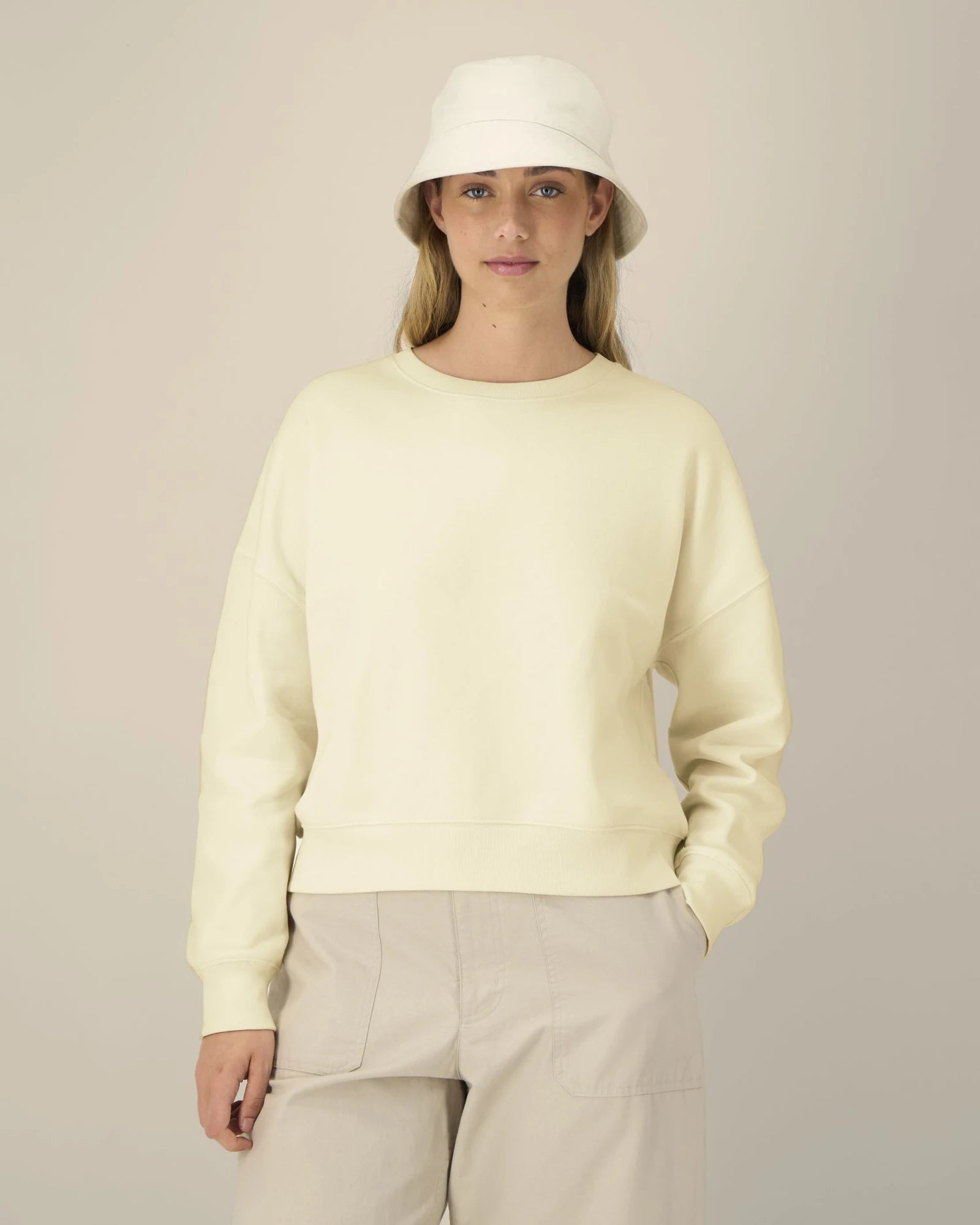 Bucket hat gerecycled katoen om te personaliseren - Natuurlijk