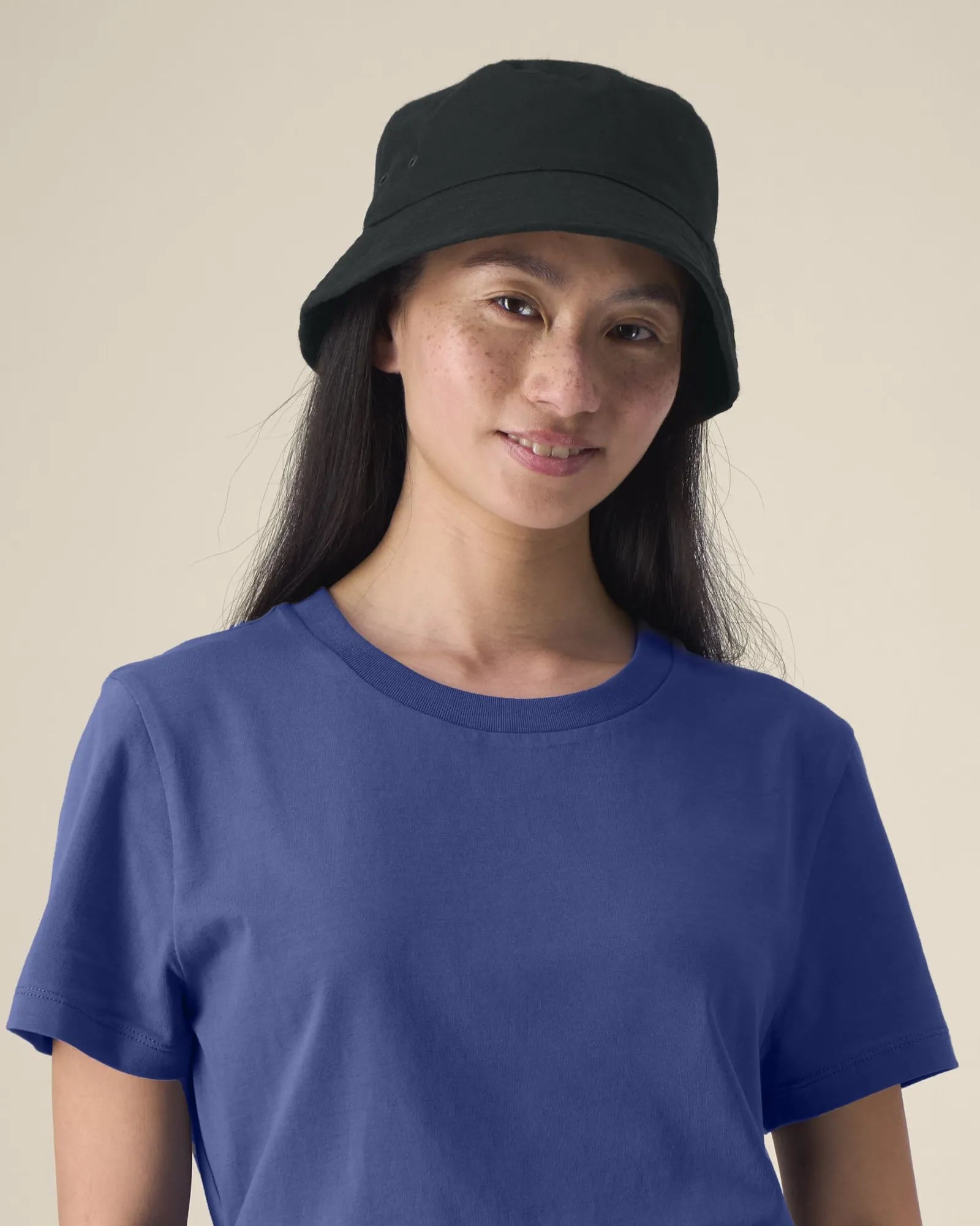 Bucket hat gerecycled katoen om te personaliseren - Zwart