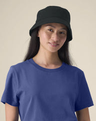 Bucket hat gerecycled katoen om te personaliseren - Zwart