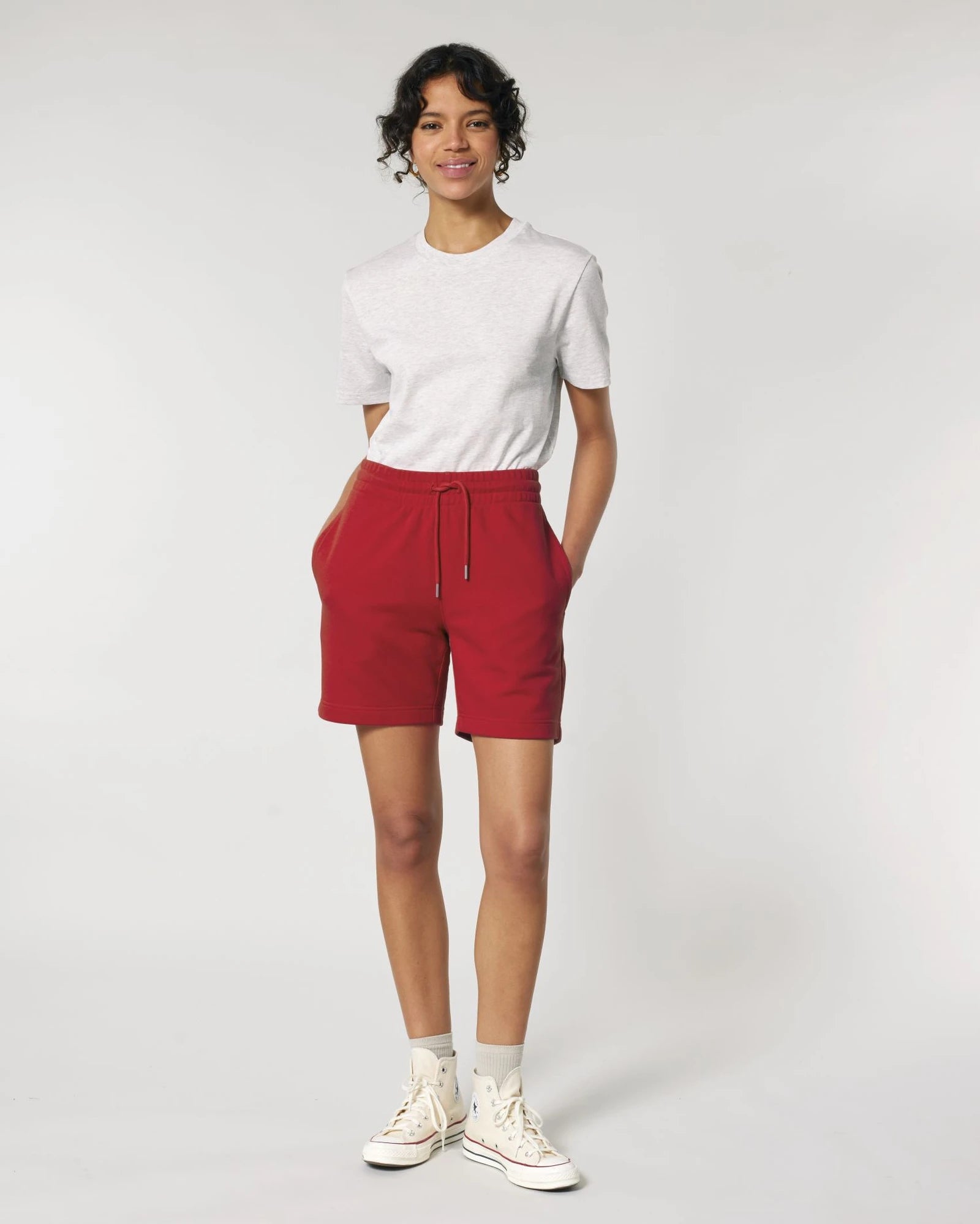 Jogging short Stanley/Stella Trainer om te personaliseren - Rood