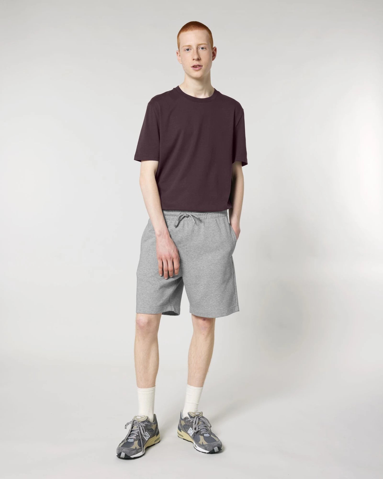 Jogging short Stanley/Stella Trainer om te personaliseren - Gemêleerd grijs