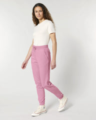 Joggingbroek bio-katoen Stanley/Stella om te personaliseren - Garment Dyed bubbelroze