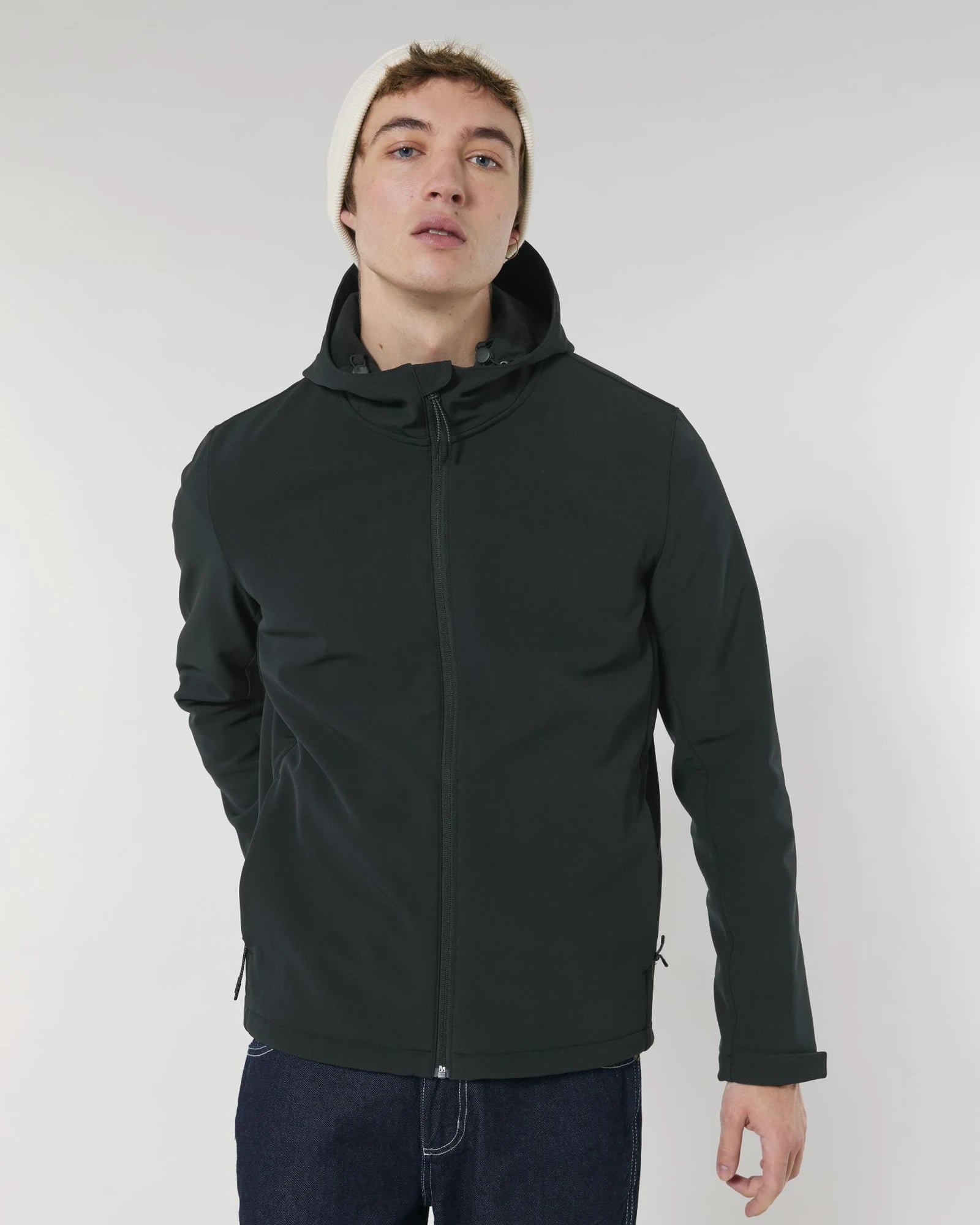 Softshell jas gerecycled Stanley/Stella om te personaliseren - Zwart