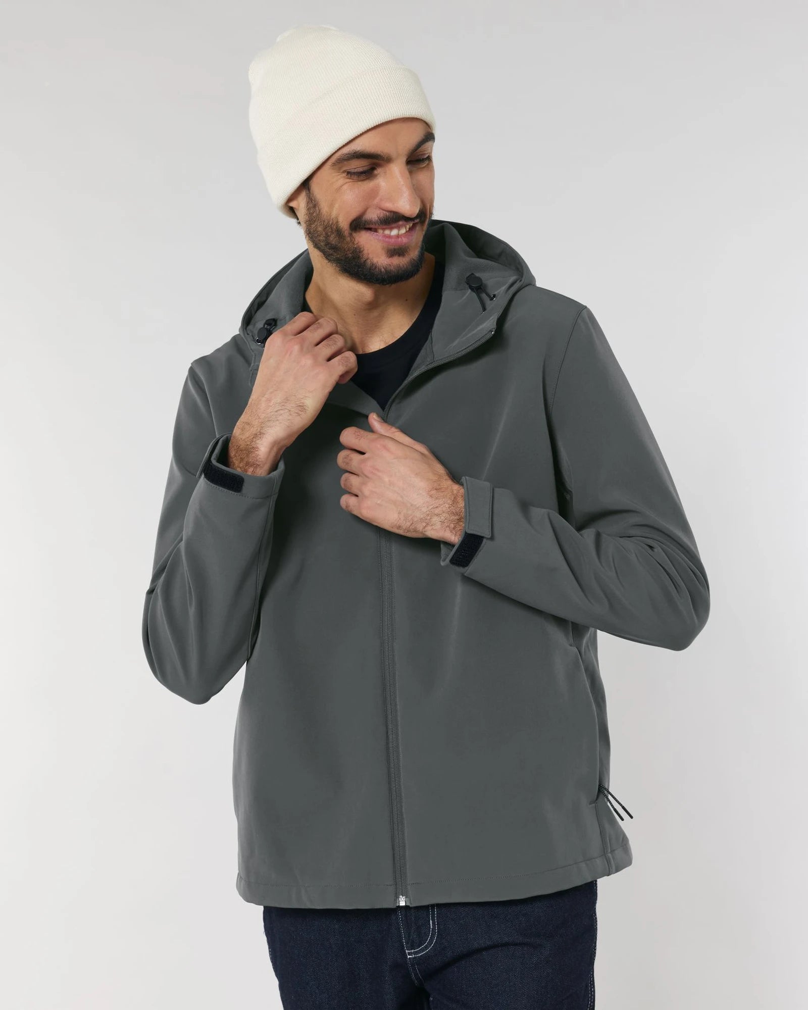 Softshell jas gerecycled Stanley/Stella om te personaliseren - Antraciet
