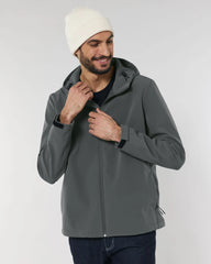 Softshell jas gerecycled Stanley/Stella om te personaliseren - Antraciet
