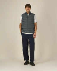 Bodywarmer gerecycled nylon om te personaliseren - Antraciet