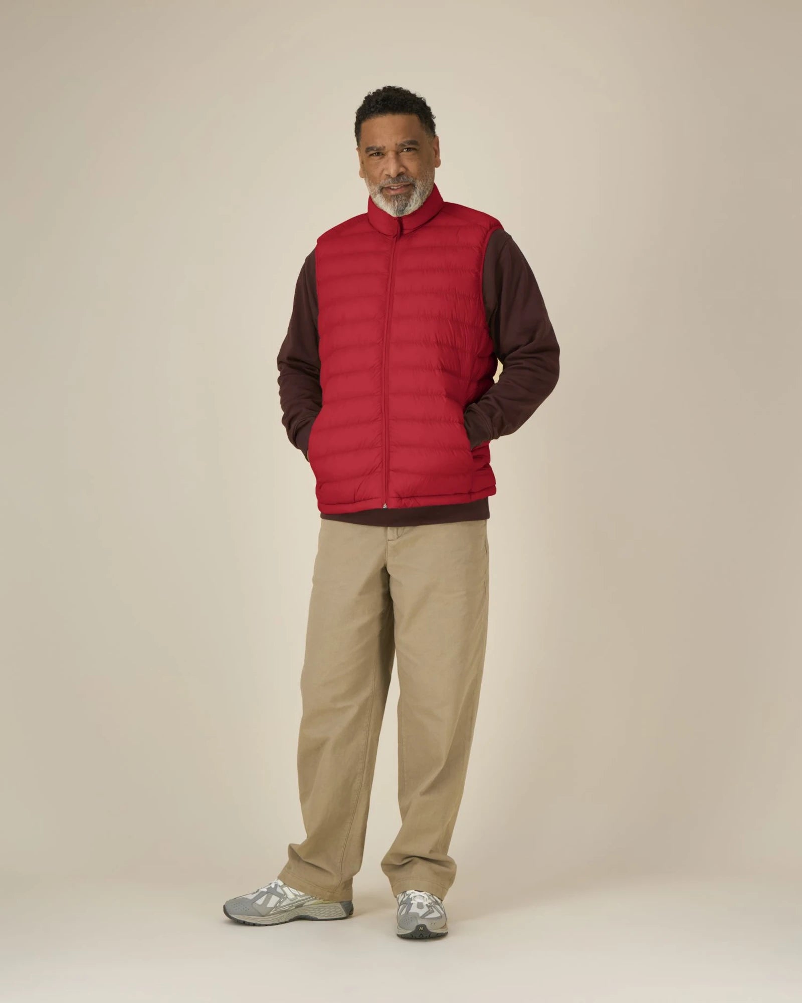 Bodywarmer gerecycled nylon om te personaliseren - Rood
