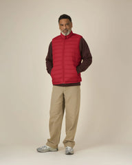 Bodywarmer gerecycled nylon om te personaliseren - Rood