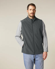 Softshell bodywarmer Stanley/Stella om te personaliseren - Antraciet