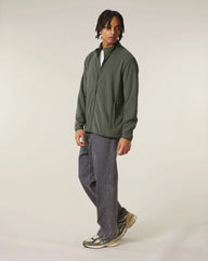 Fleecejack gerecycled polyester om te personaliseren - Kaki
