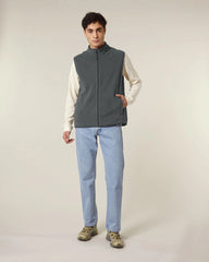Bodywarmer gerecycled polyester om te personaliseren - Antraciet