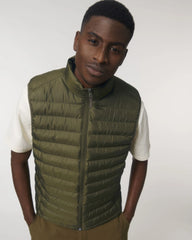 Bodywarmer gerecycled polyester om te personaliseren - Brits kaki