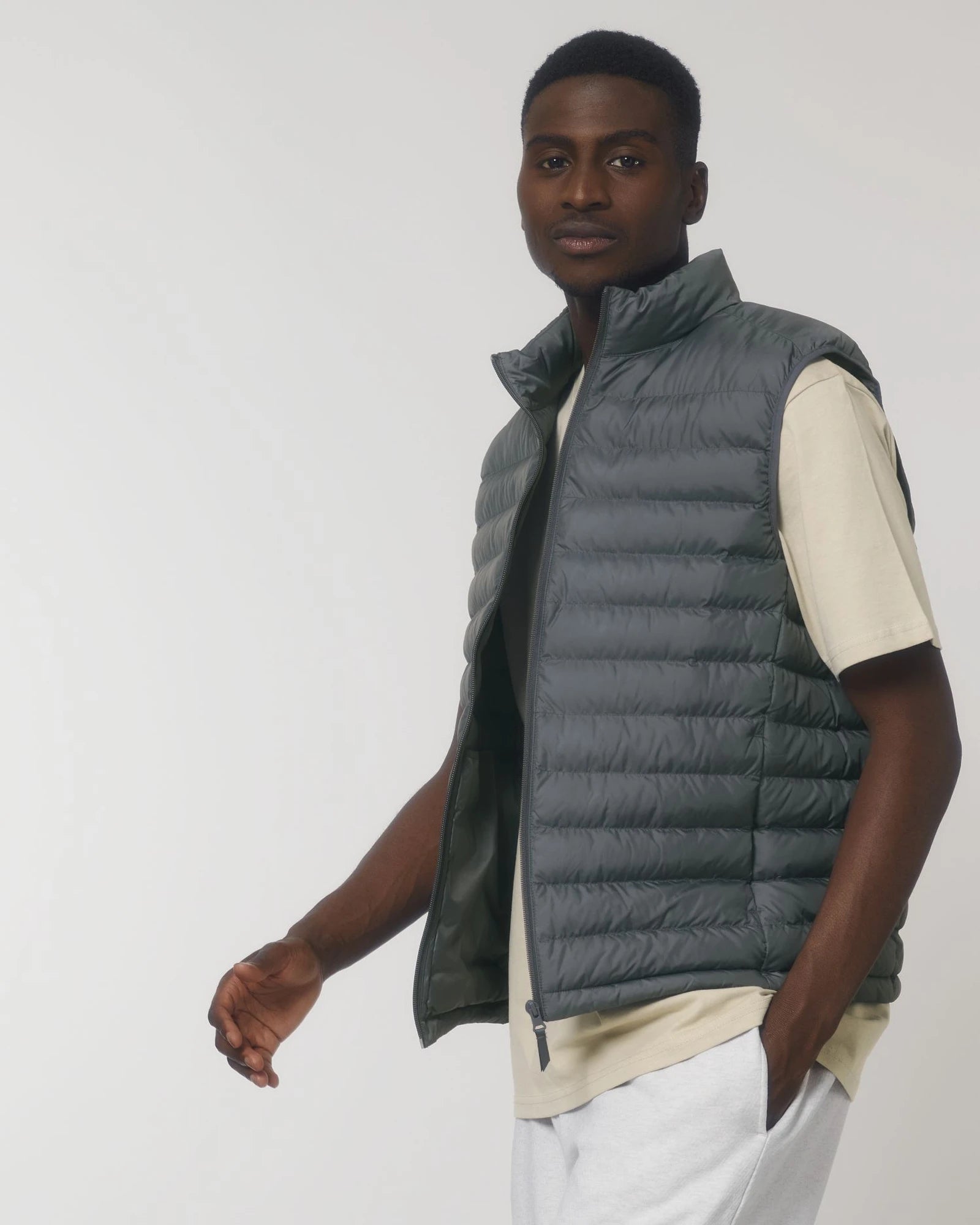 Bodywarmer gerecycled polyester om te personaliseren - Deep Metal
