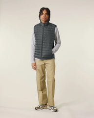 Bodywarmer gerecycled polyester om te personaliseren - Antraciet
