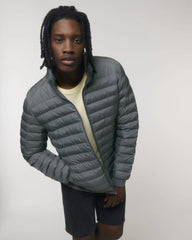 Gewatteerde jas gerecycled polyester om te personaliseren - Deep Metal