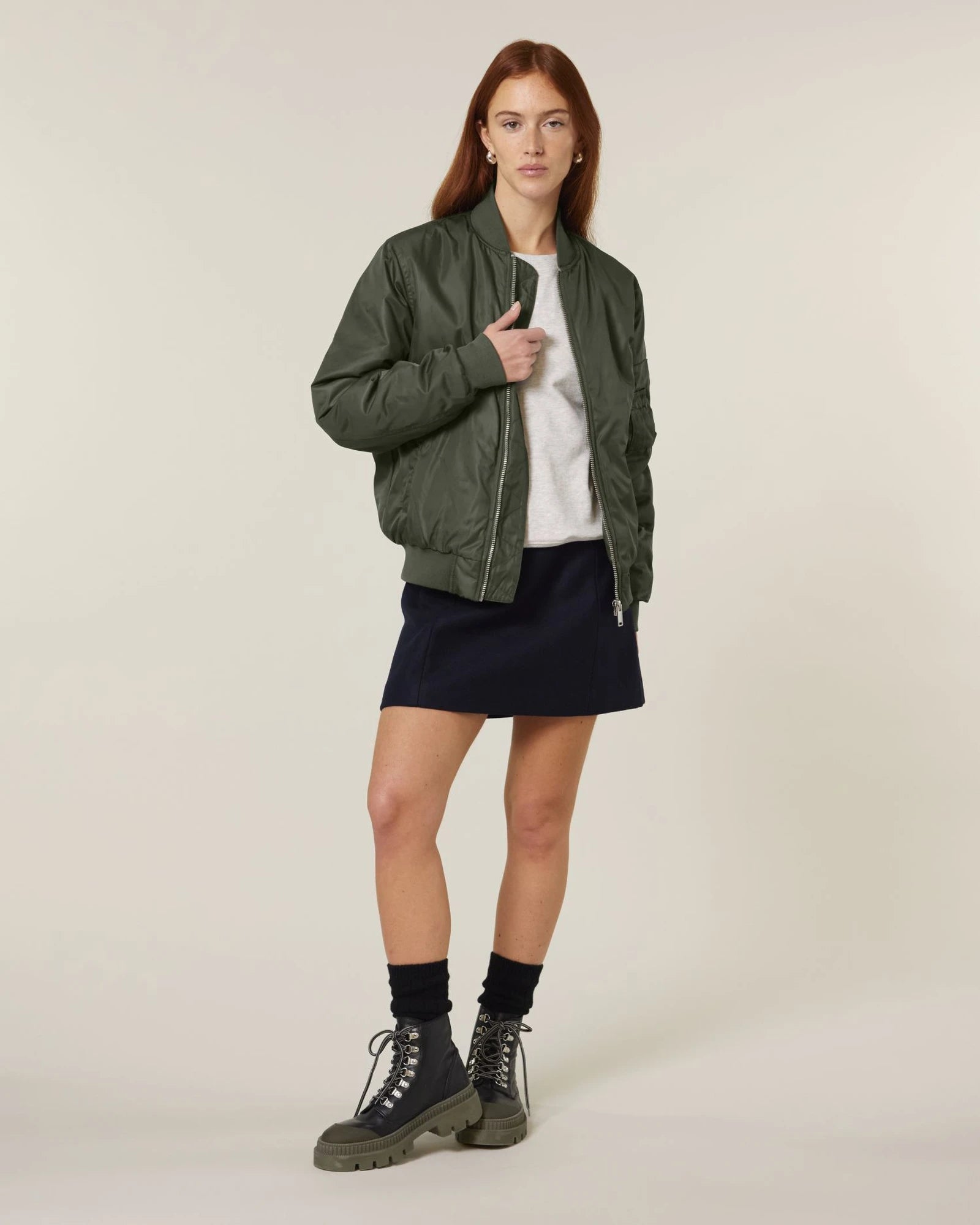 Fleecevest gerecycled polyester om te personaliseren - Kaki