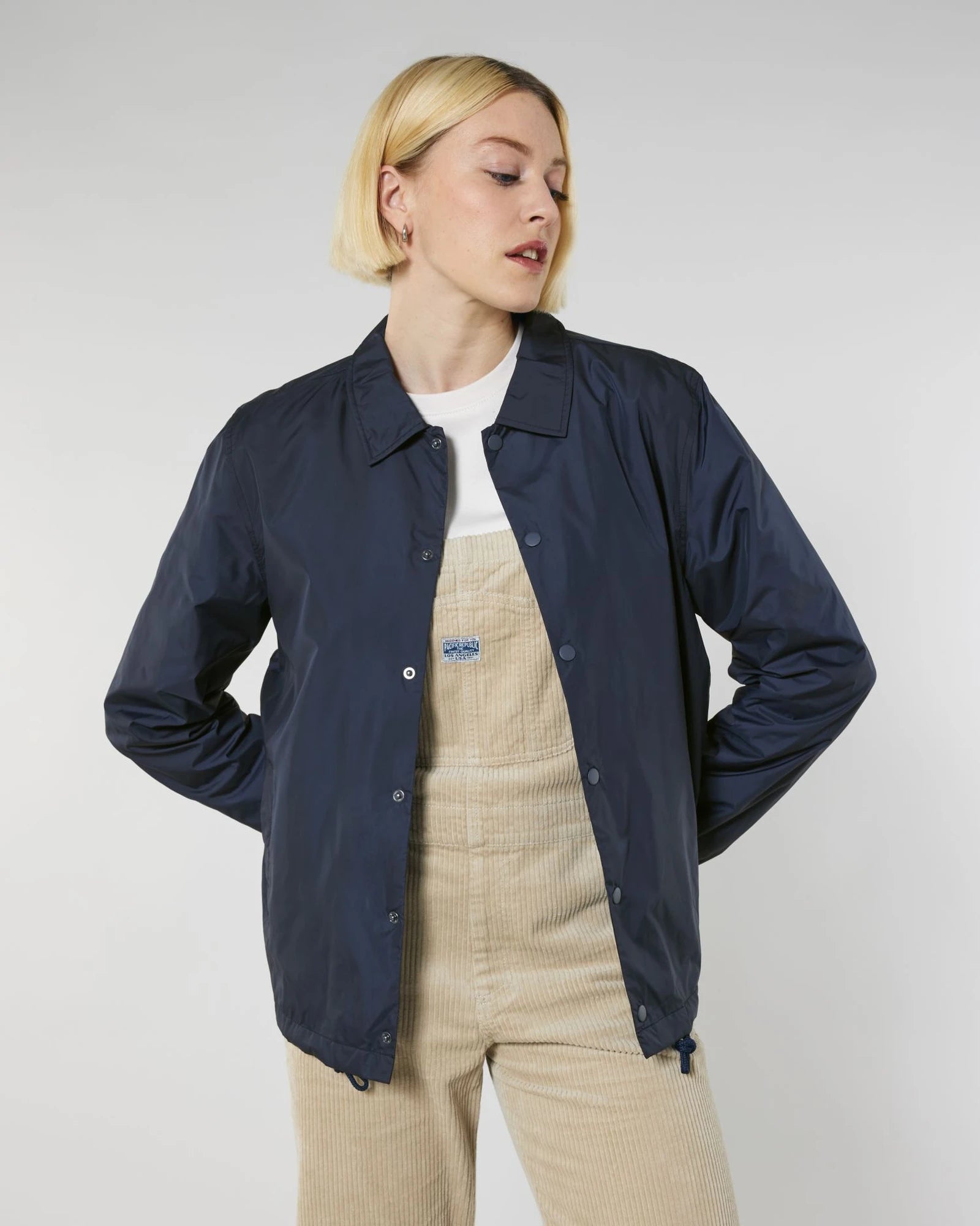 Jas gerecycled polyester Stanley/Stella om te personaliseren - Marineblauw