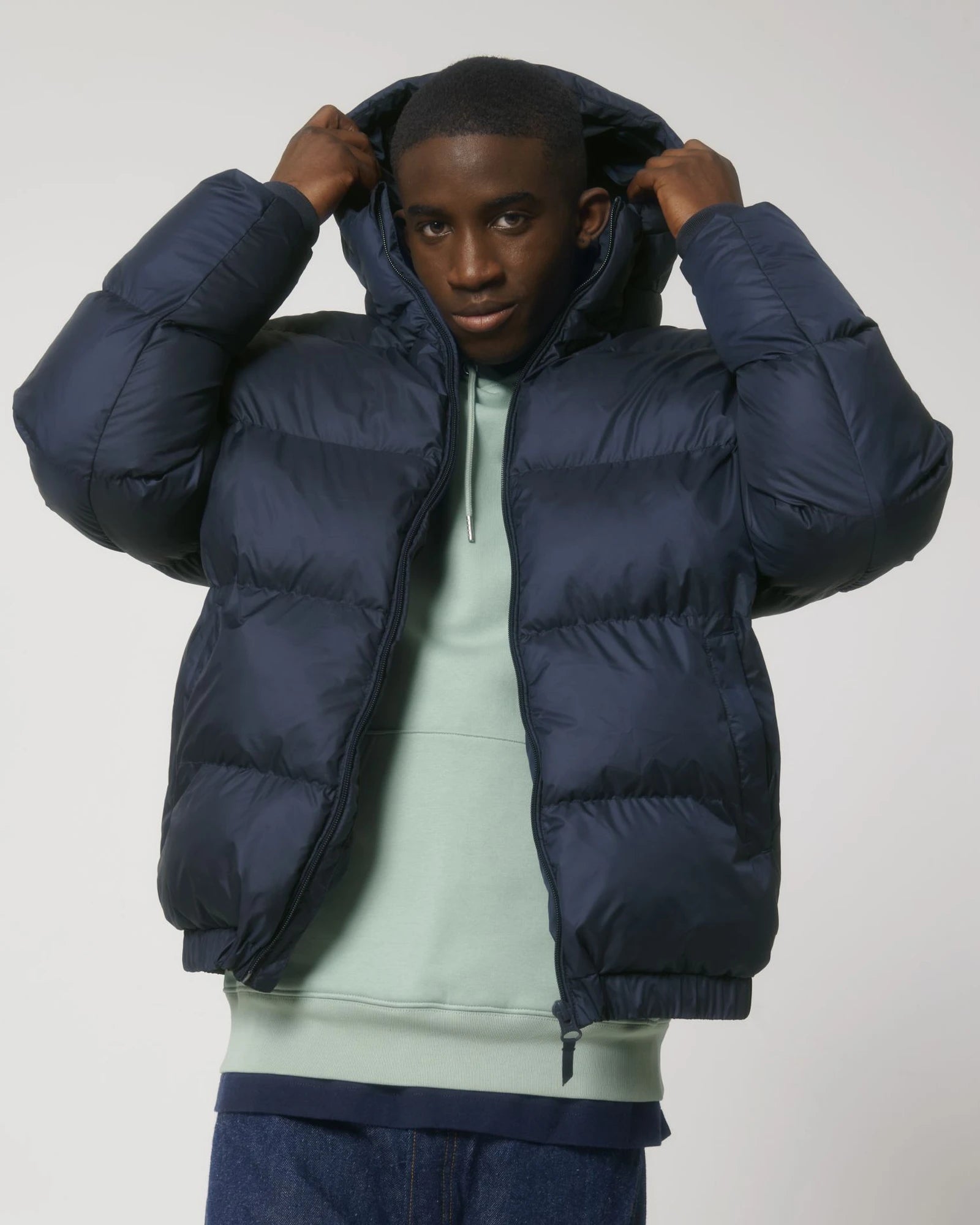 Puffer jas gerecycled polyester om te personaliseren - 4