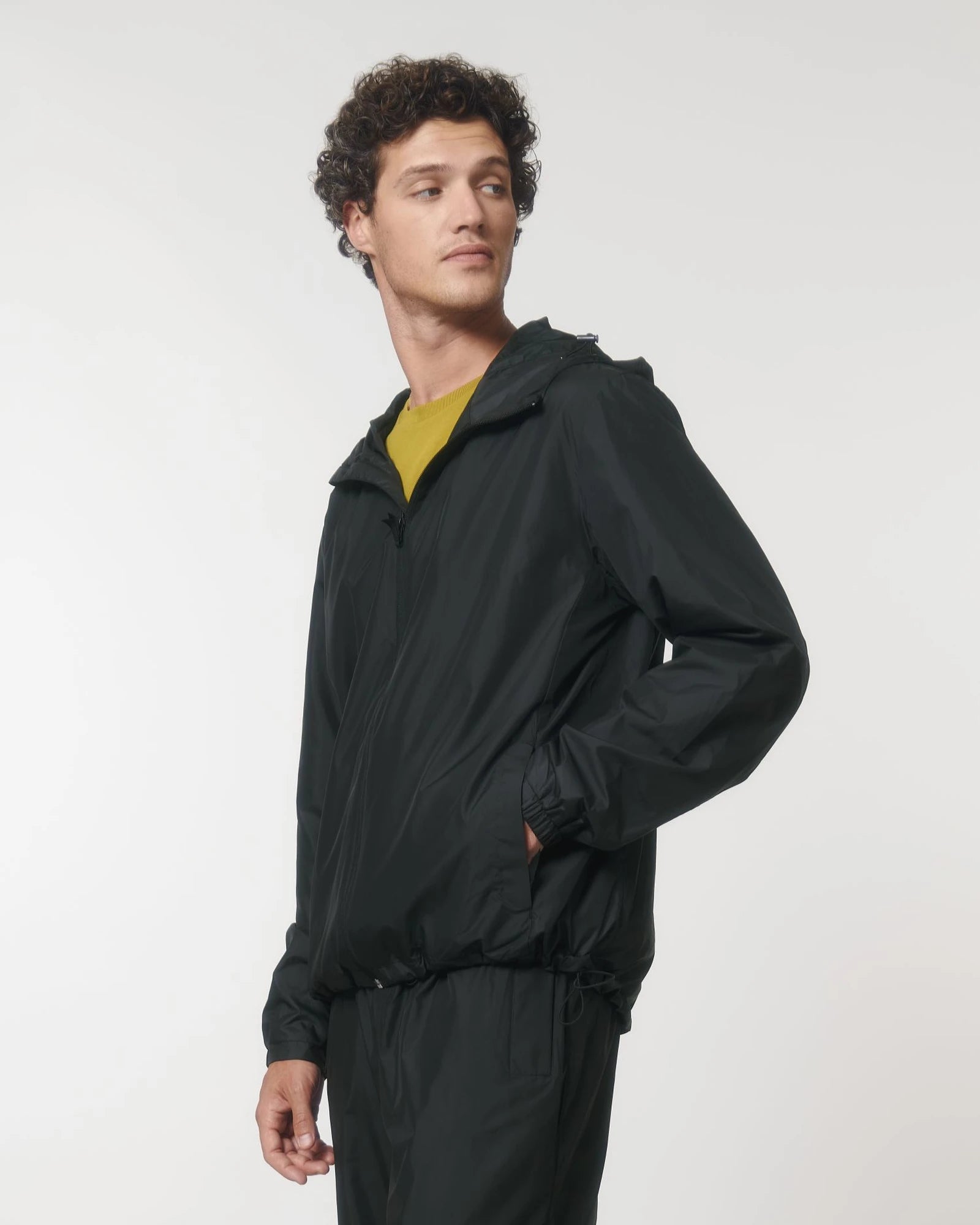 Jas gerecycled polyester Stanley/Stella om te personaliseren - Zwart