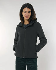 Softshell jas dames om te personaliseren - Zwart