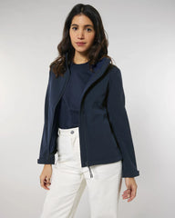 Softshell jas dames Stanley/Stella om te personaliseren - Marineblauw