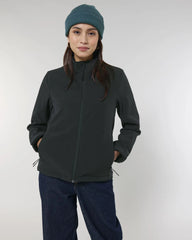 Softshell jas dames Stanley/Stella om te personaliseren - Zwart