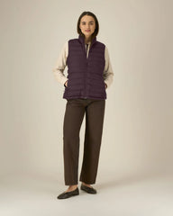 Bodywarmer gerecycled nylon om te personaliseren - Roodbruin