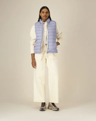 Bodywarmer gerecycled nylon om te personaliseren - Lavendel