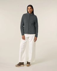Fleecevest gerecycled polyester om te personaliseren - Antraciet