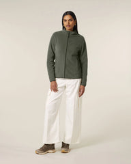 Fleecevest gerecycled polyester om te personaliseren - Kaki