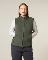 Bodywarmer fleece om te personaliseren - Kaki