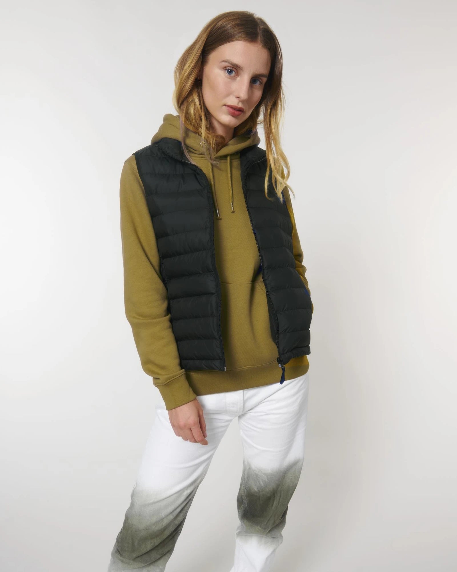 Bodywarmer gerecycled polyester om te personaliseren - Zwart