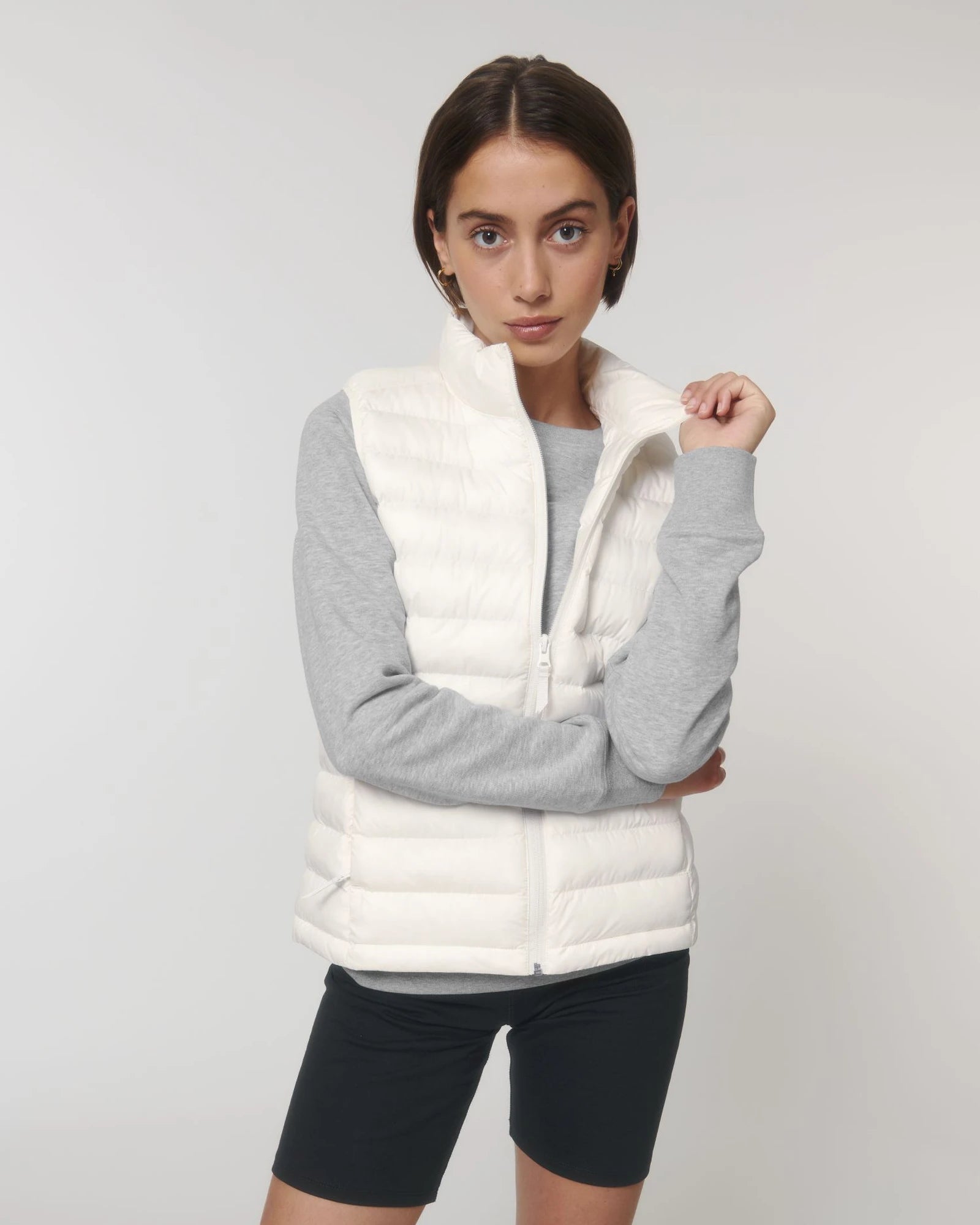 Bodywarmer gerecycled polyester om te personaliseren - Gebroken wit