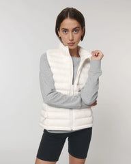 Bodywarmer gerecycled polyester om te personaliseren - Gebroken wit