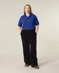 Polo lange mouwen Stanley/Stella om te personaliseren - Workerblauw