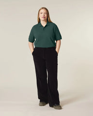Polo lange mouwen Stanley/Stella om te personaliseren - Glanzend groen
