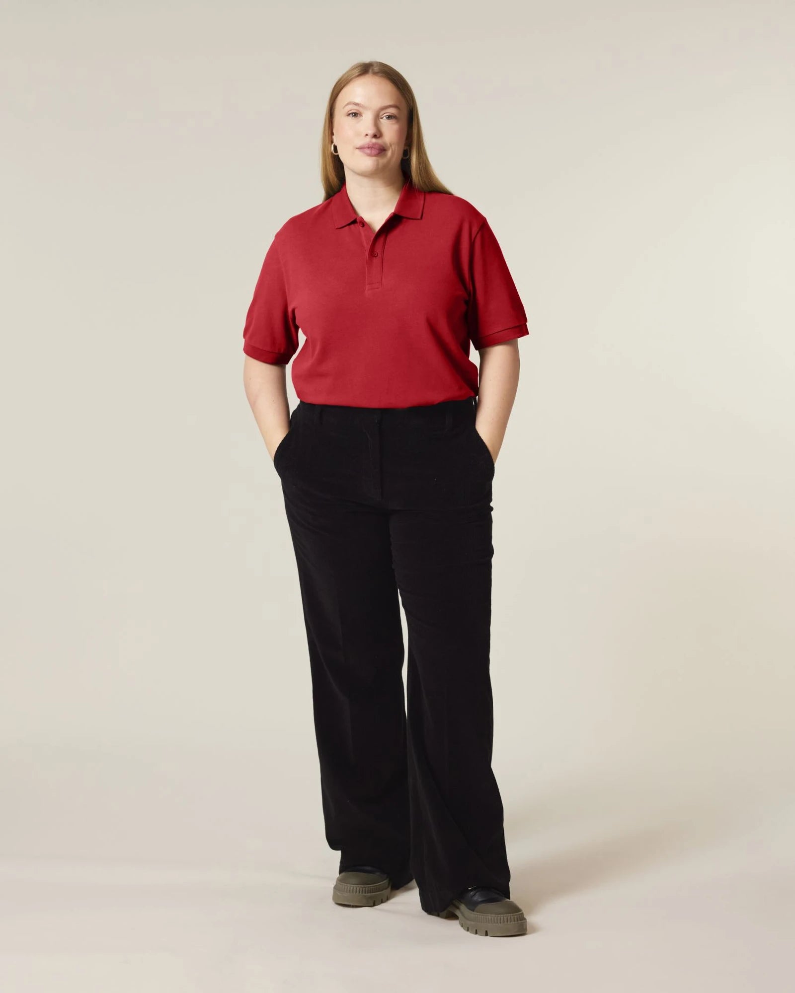 Polo lange mouwen Stanley/Stella om te personaliseren - 43