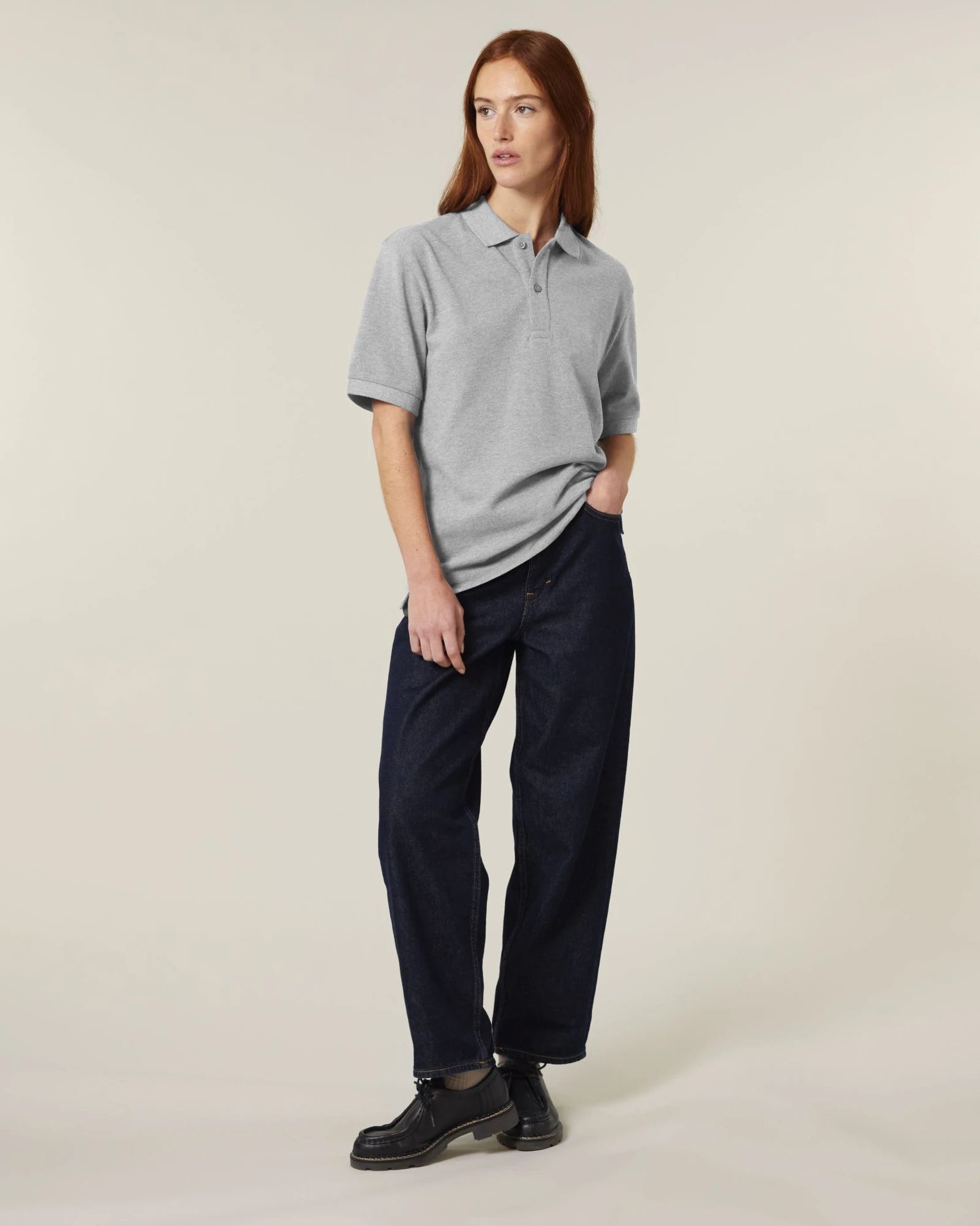 Polo lange mouwen Stanley/Stella om te personaliseren - 25