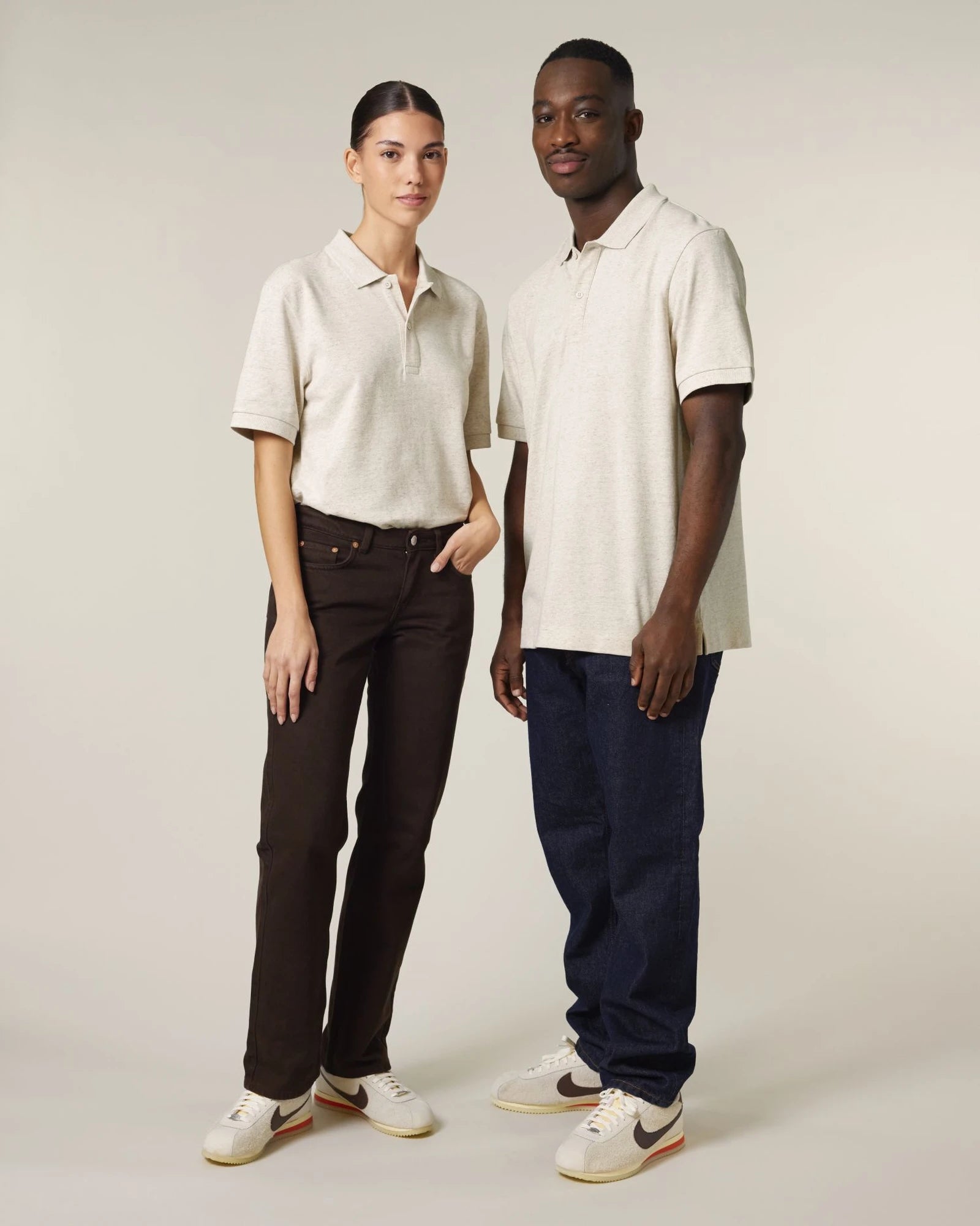 Polo lange mouwen Stanley/Stella om te personaliseren - 85