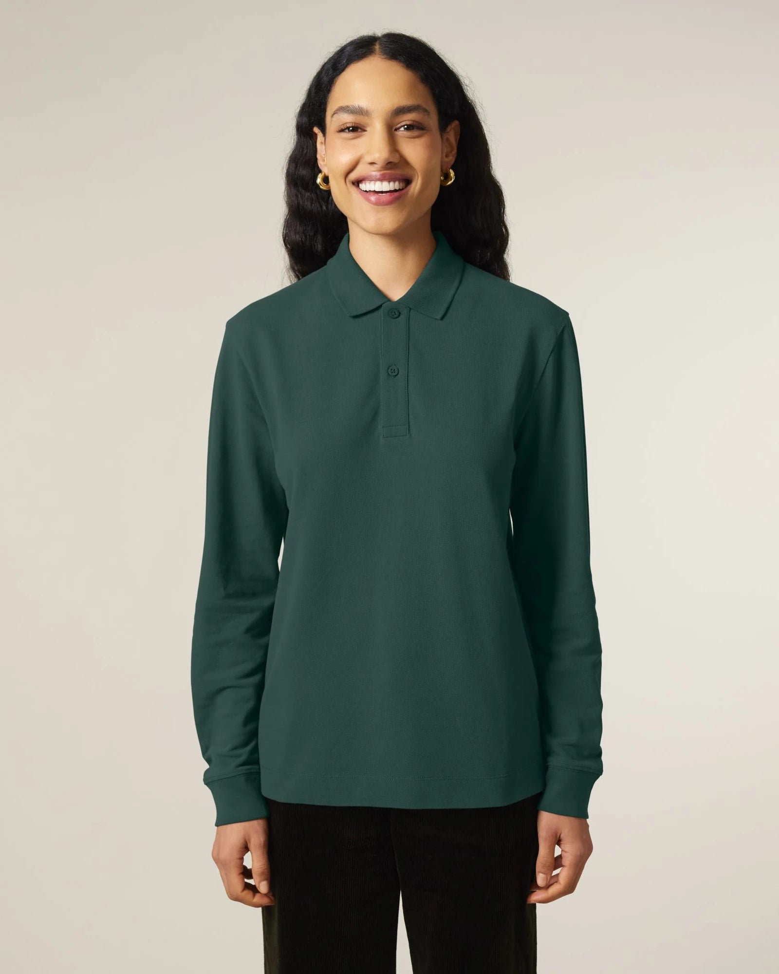 Polo lange mouwen Stanley/Stella om te personaliseren - 24