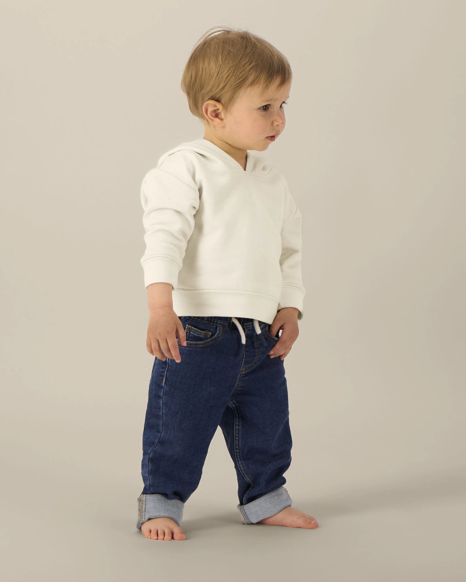 Baby-hoodie bio-katoen Stanley/Stella om te personaliseren - Natuurlijk ruw