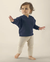 Baby-hoodie bio-katoen Stanley/Stella om te personaliseren - Marineblauw
